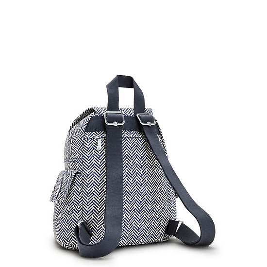 Kipling City Pack Mini Printed Rygsække Hvide | DK 1494SG